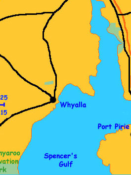 Port Augusta Map Nullarbor Travel Guide Australia   AugustaM 13 