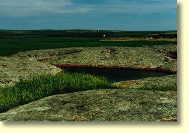 Gnamma Rockholes were often the only source of permanent water in this region of Eyre Peninsula. These rockholes features are found on the top of the rock - perhaps 30 metres above the surrounding plain.